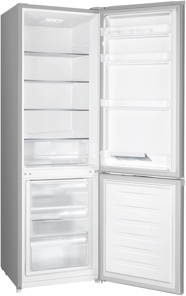 Gorenje RK 4182 PS4 Frigorífico combi / Altura 180 cm / Refrigeración 198 L / Congelación 66 L / Cajón para verduras / 39 dB / Iluminación LED / Al x An x Pr: 180 x 55 x 55,7 cm / Gris