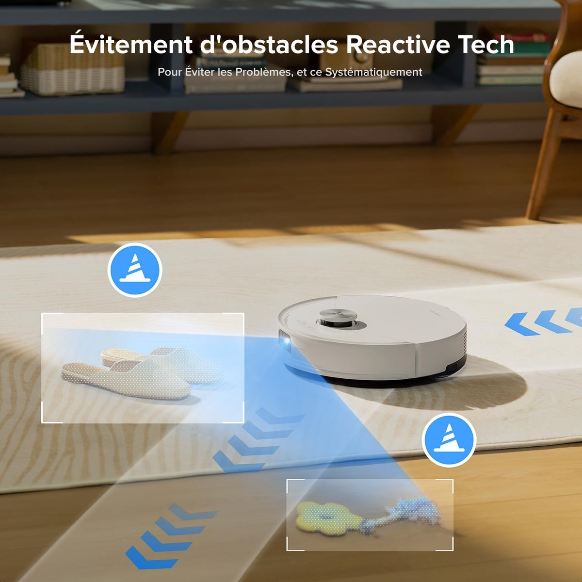 Roborock Q10 S5+ Set Robot aspirador y fregasuelos con estación, succión de 10000 Pa, vaciado automático, sistema antienredos doble, sistema VibraRise 2.0, navegación y mapeo, evasión de obstáculos, APP