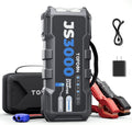 TOPDON Arrancador de batería, JS3000 Arrancador de coche 3000A/24000mAh para motores diésel de hasta 9 L y de gasolina de 7 L, carga rápida USB, linterna LED integrada
