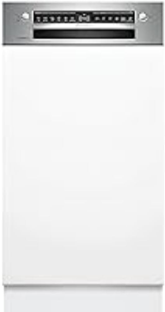 Lavavajillas inteligente Bosch Serie 2 SPV2IKX10E, totalmente integrable, 45 cm de ancho, cesta para cubiertos, secado extra con solo pulsar un botón, InfoLight punto de luz rojo en el suelo, protección AquaStop contra daños por agua, blanco