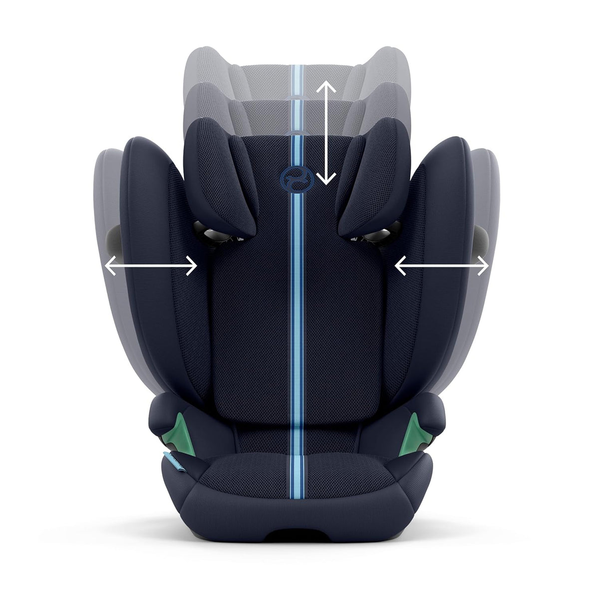 CYBEX Gold Silla de coche infantil Solution G i-Fix, para coches con y sin ISOFIX, desde aprox. 3 hasta 12 años (100 - 150 cm), desde aprox. 15 hasta 50 kg, Lava Grey