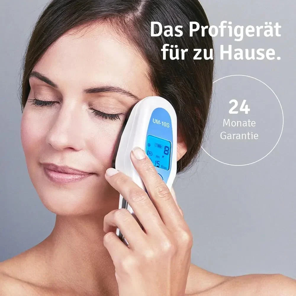 Dispositivo de terapia por ultrasonido con sonda doble de 1 MHz y 3 MHz con cable para rostro y cuerpo