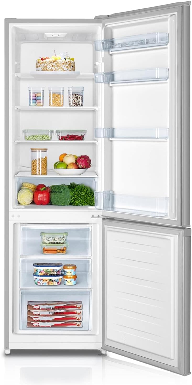 Gorenje RK 4182 PS4 Frigorífico combi / Altura 180 cm / Refrigeración 198 L / Congelación 66 L / Cajón para verduras / 39 dB / Iluminación LED / Al x An x Pr: 180 x 55 x 55,7 cm / Gris