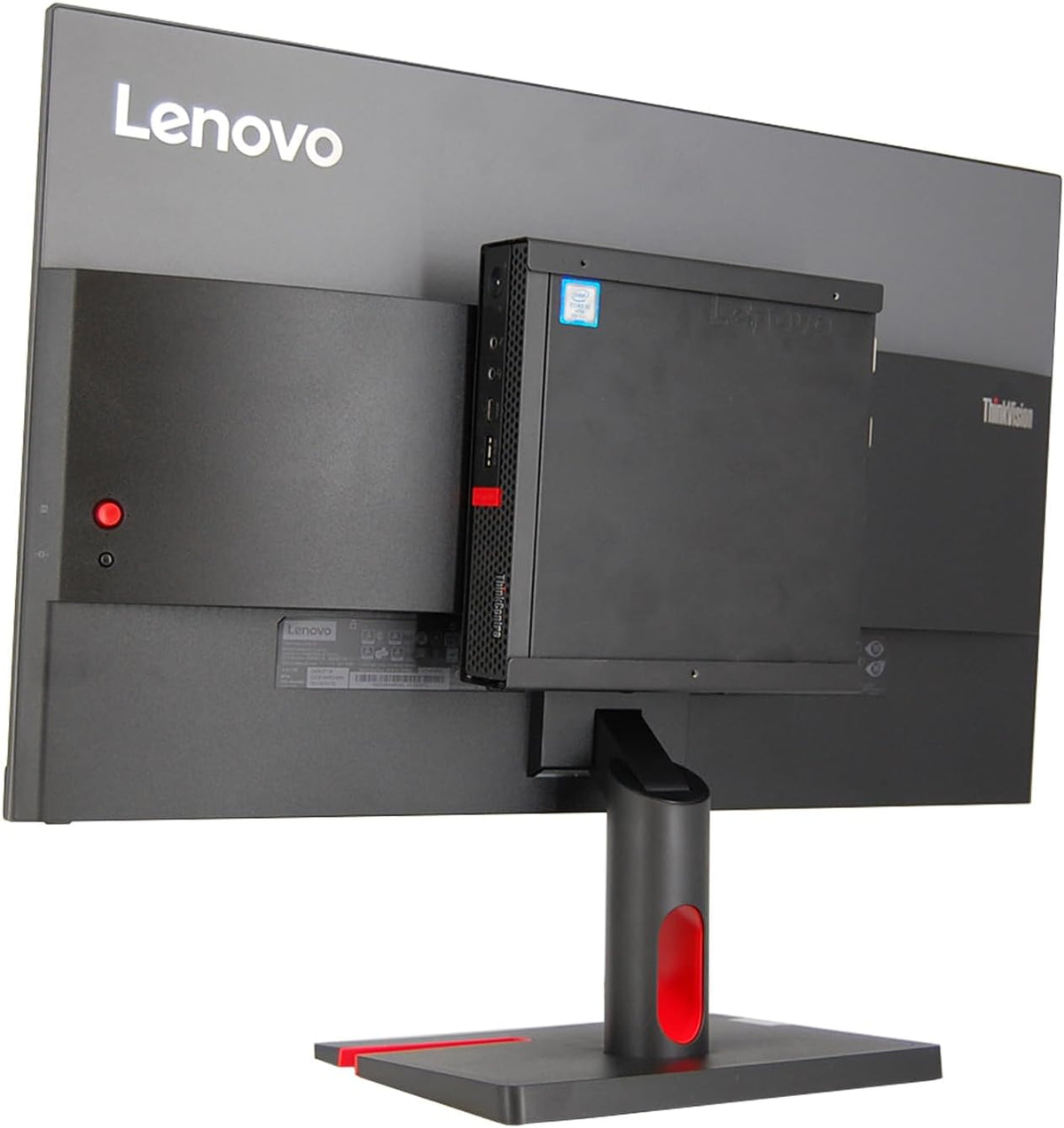 Kit Lenovo All In One, monitor pantalla 24" Full HD LED + PC de escritorio Tiny, procesador i5-8400T, memoria RAM 16 GB DDR4, disco 512 GB, Windows 11 Pro (reacondicionado)