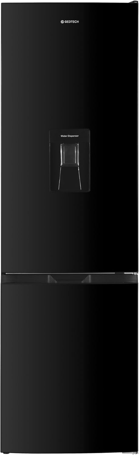 GEDTECH Refrigerador combinado - congelador inferior - GCB262BL Negro - capacidad 262L - Clase E