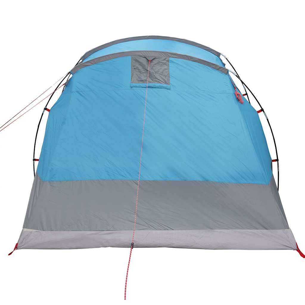 Tienda de campaña túnel para 4 personas impermeable azul 2025 V6491