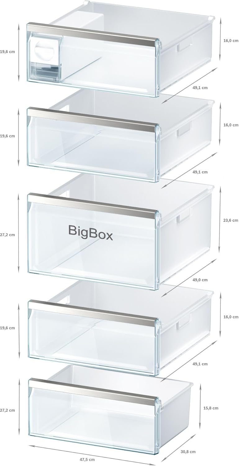Congelador vertical independiente Bosch Serie 6 GSN54AWDV / A+++ / 176 x 70 cm / 188 kWh/año / blanco / 360 l / IceTwister / BigBox