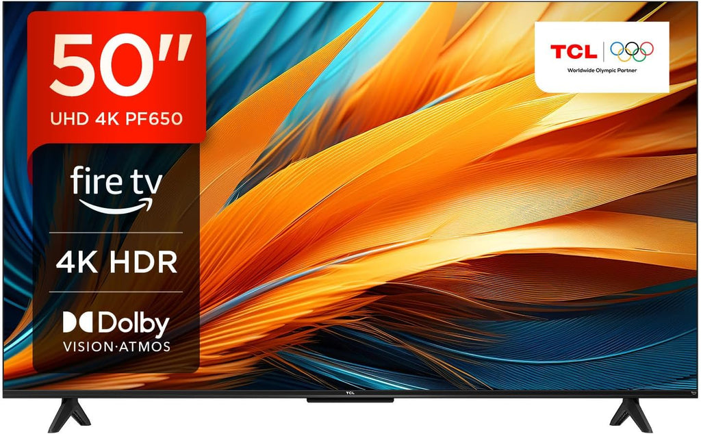 TCL 50PF650 50 pulgadas 4K Ultra HD, TV HDR, Smart LED Fire TV (Dolby Vision, Dolby Atmos, DTS, HDR 10, Airplay2, Miracast)
