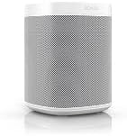 Altavoz inteligente Sonos One, blanco: altavoz Wi-Fi inteligente con control por voz de Alexa, Google Assistant y AirPlay: altavoz multisala para streaming de música ilimitado