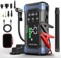 Arrancador de batería de coche 7000A con inflador, cargador arrancador para todos los motores de gasolina y diésel de 12L, carga rápida de 30 W, arrancador portátil con compresor de 12V