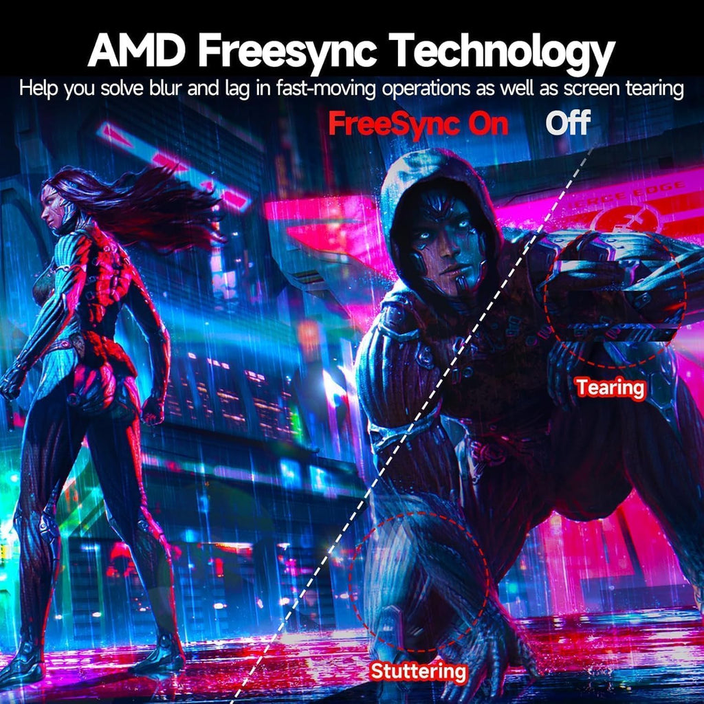 Monitor gaming curvo CRUA de 27 pulgadas, 280 Hz, monitor para PC FHD 1080P 1800R, 1 ms GTG con FreeSync, baja desenfoque de movimiento, protección ocular, VESA, DisplayPort, HDMI, negro