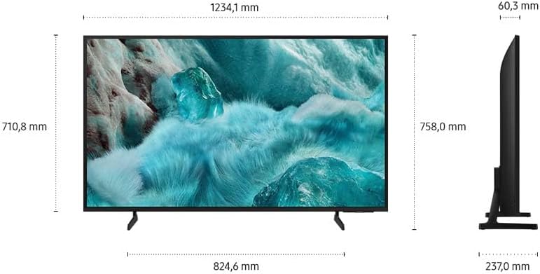 Televisor Samsung QLED Q7F2 4K de 55 pulgadas (138 cm) UHD, procesador Q4 AI, Quantum Dot para colores reales, escalado a 4K, seguridad Knox, Gaming Hub, contenido gratuito, Smart TV con Samsung Vision AI