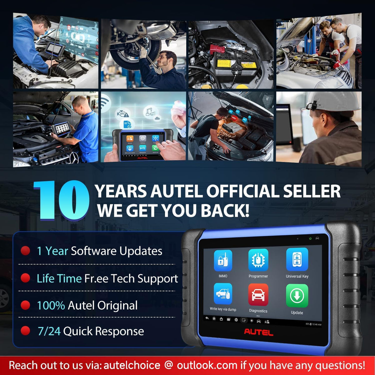 Autel MaxiIM IM508S Herramienta de Diagnóstico Automotriz con Programador de Llaves XP200, Programación IM508 KM100 Versión 2026, 2 Años de Actualización, Modos Experto y Smart, 3000+ Pruebas Bidireccionales, 40+ Servicios Especiales