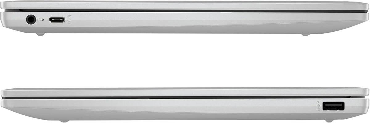HP Chromebook 14a-nf0001sf Portátil 14" HD, PC Portátil (Intel Celeron N100, RAM 4 GB, Flash 128 GB, Intel Iris XE, Chrome OS), Ordenador Portátil Plata, Teclado AZERTY