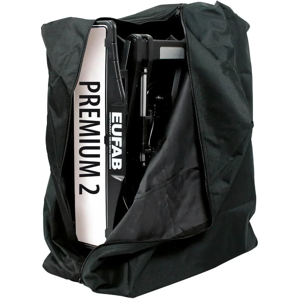 Portabicicletas EUFAB Premium 2 para 2 bicicletas 11521, apto para bicicletas eléctricas, premontado, antirrobo, para enganche de remolque, negro y plateado