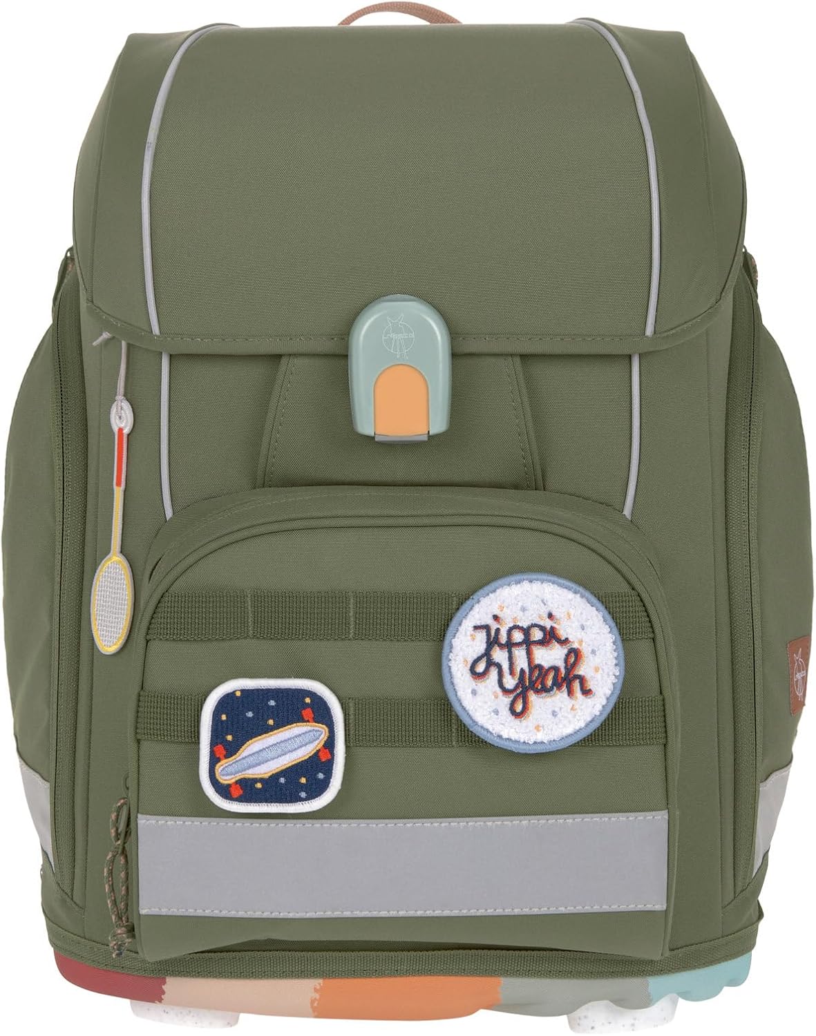 LÄSSIG Set de mochila escolar de 7 piezas para niños/School Set Boxy Unique Negro