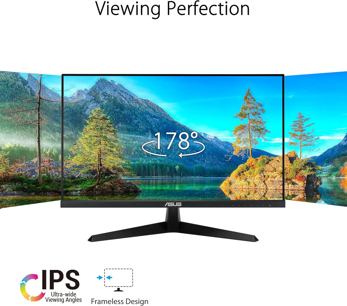 ASUS VY279HGE – Monitor gaming Eye Care 27" Full HD (1920 x 1080), IPS, 144Hz, SmoothMotion, 1ms (MPRT), FreeSync Premium, filtro de luz azul, antiparpadeo, tratamiento antibacteriano