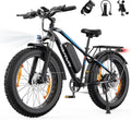 VARUN E Bike, E-Bike Herren mit 26 * 4.0' Fat Tire, 48V 18AH Akku, Bis zu 150 KM, 85Nm 250W Motor, 25KM/H, Offroad Ebike Mountainbike mit 7-Gang, All-Terrain Elektrofahrrad Herren, EU-Konformes