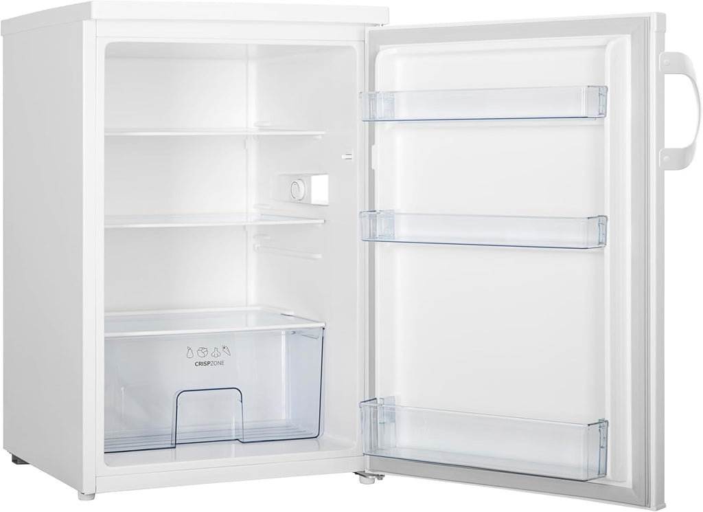 Gorenje R49DPW Frigorífico de mesa/Independiente/Clase energética D / 39 dB / 133 litros/Cajón para verduras/Iluminación LED/Puerta reversible/AlxAnxPr 84,5 x 56 x 57,9 cm/Blanco