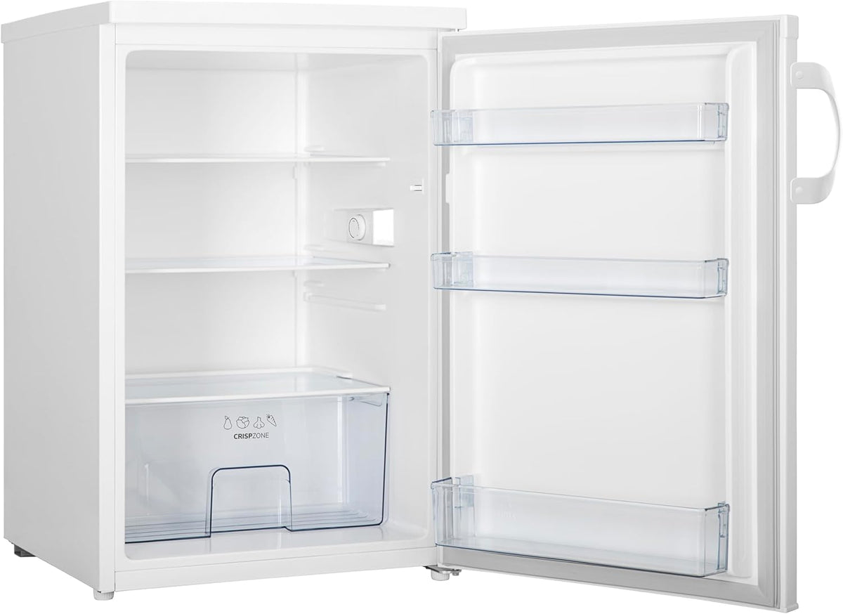 Gorenje R49DPW Frigorífico de mesa/Independiente/Clase energética D / 39 dB / 133 litros/Cajón para verduras/Iluminación LED/Puerta reversible/AlxAnxPr 84,5 x 56 x 57,9 cm/Blanco