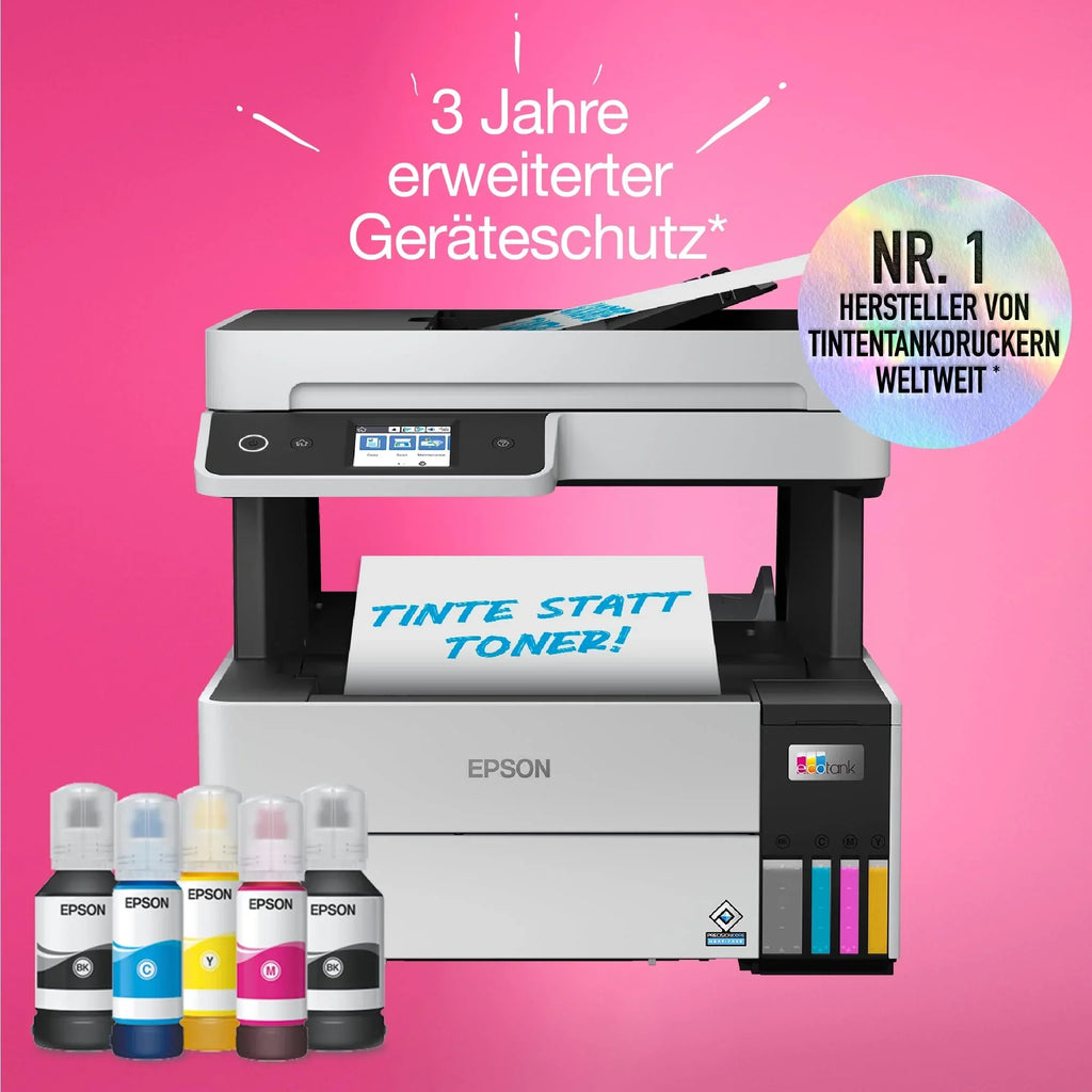 Impresora multifunción de depósito de tinta EcoTank ET-5150 A4 WLAN Ethernet impresión dúplex 4800 x 1200 ppp 250 hojas alimentador automático de documentos de 35 hojas