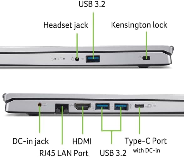 Portátil Acer Aspire AG15-42P-R2SE, 15,6" FHD, AMD Ryzen 5 5625U, 16 GB de RAM DDR4, 512 GB SSD PCIe NVMe, AMD Radeon Graphics, Windows 11, teclado francés AZERTY