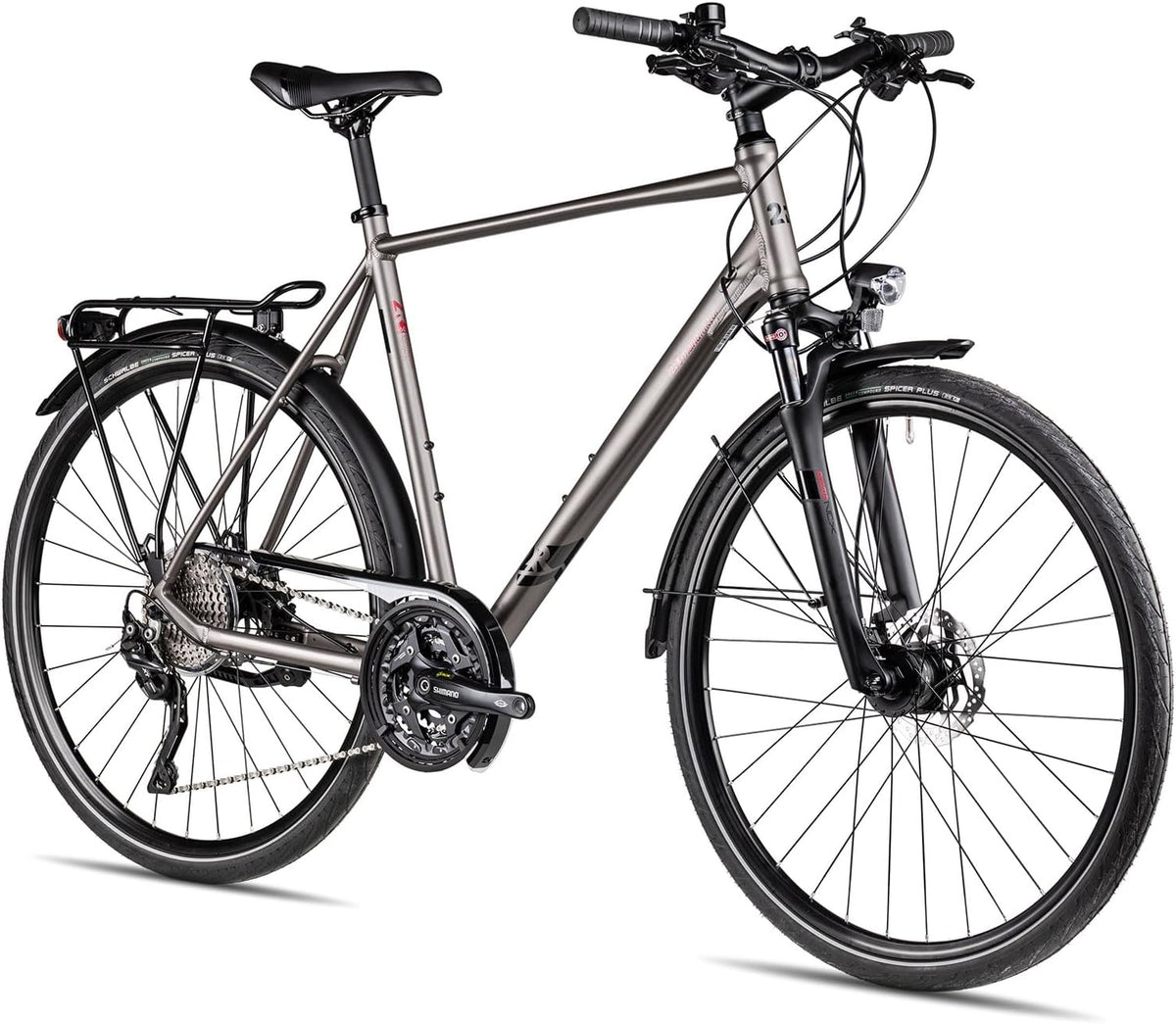 TLX30 | Bicicleta de trekking | Bicicleta de hombre de 28 pulgadas | Transmisión de 30 velocidades | Frenos de disco hidráulicos | Incluye equipamiento urbano