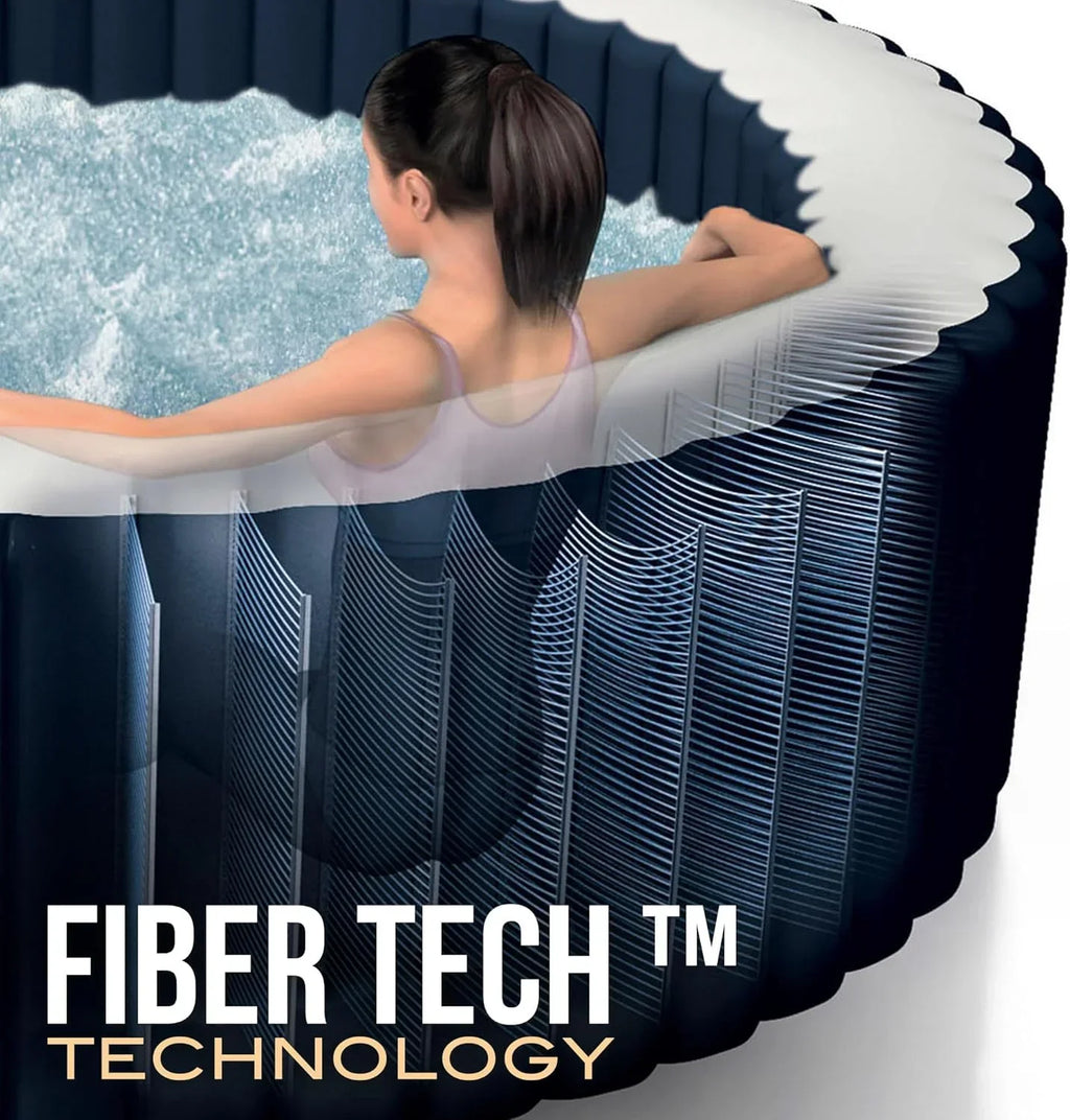 Spa Hinchable Intex para 4 Personas Bubble Massage Navy (55084)