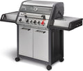 Barbacoa de gas Enders® MONROE PRO 4 SIK TURBO, 4 quemadores de acero inoxidable, hornillo lateral, quemador trasero por infrarrojos, ventana de visualización, HEAT RANGE™, SWITCH GRID™, 800 °C TURBO ZONE™, SIMPLE CLEAN™, #8378