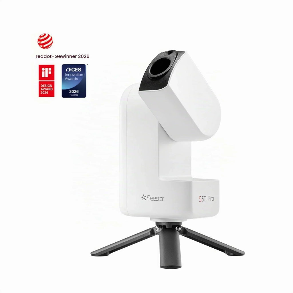 Telescopio inteligente Seestar S30 Pro para astrofotografía, objetivo de 30 mm, cámara dual 4K, seguimiento automático, control por aplicación GoTo