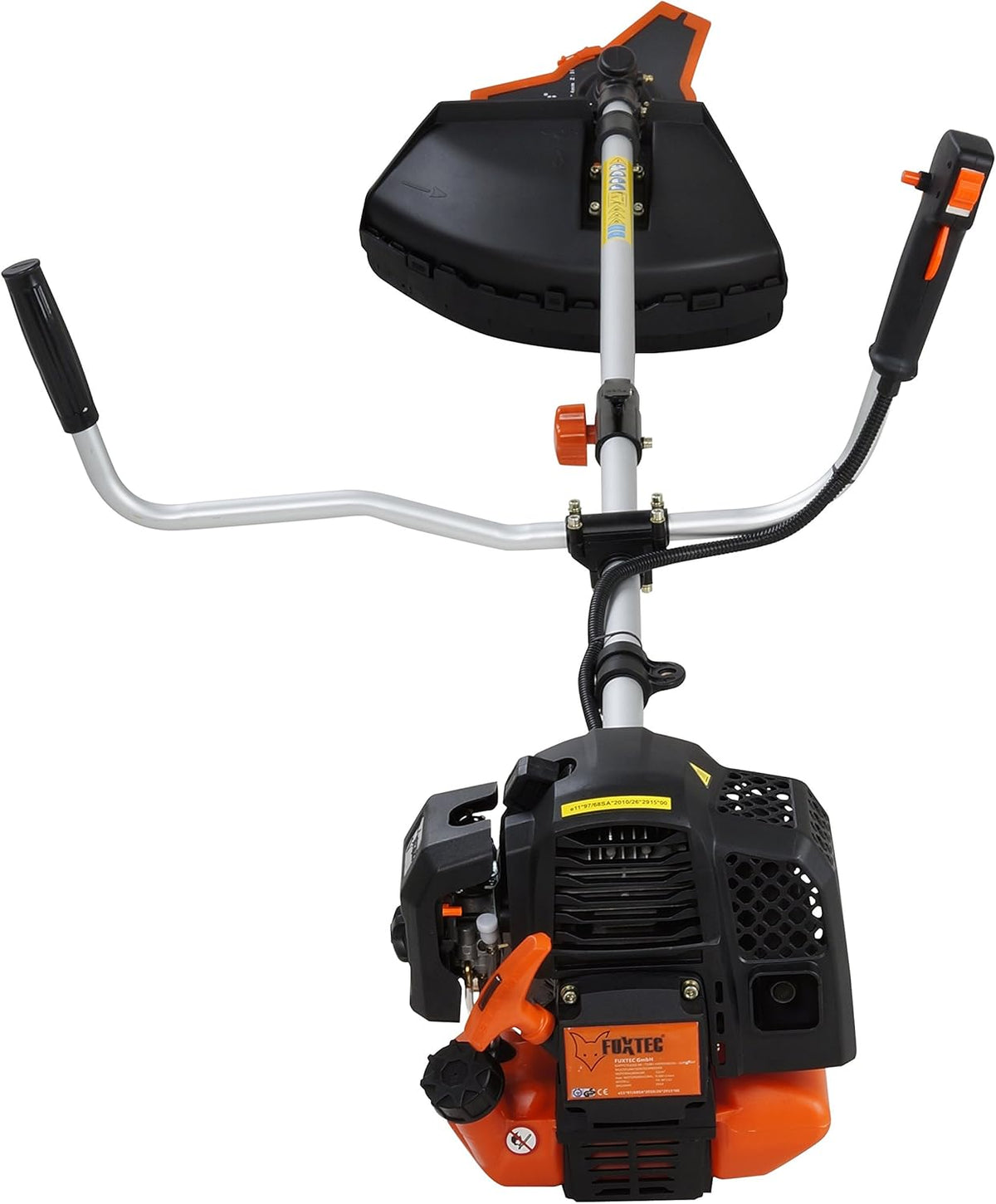 Desbrozadora de gasolina FUXTEC FX-MS152 con 52 cc, herramienta multifunción 2 en 1, arnés profesional y 3 CV de potencia, cortabordes, cortacésped, desbrozadora, hilo de 2 tiempos, calificada en la clase superior con una nota de 1,4, arranque fácil