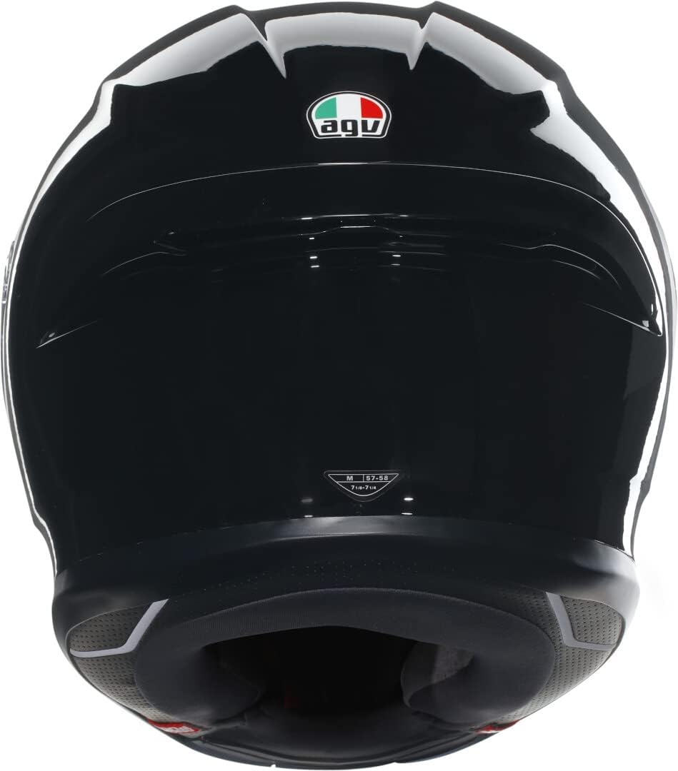 AGV - K6 S AGV E2206 MPLK, Casco de moto integral, Unisex, Negro, L