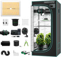 MARS HYDRO Kit completo de tienda de cultivo inteligente con controlador integrado WiFi, lámpara de cultivo TS1000 programable y regulable, caja de cultivo de alta reflectividad 1680D de 80x80x160 cm, kit de ventilación automática de 4"