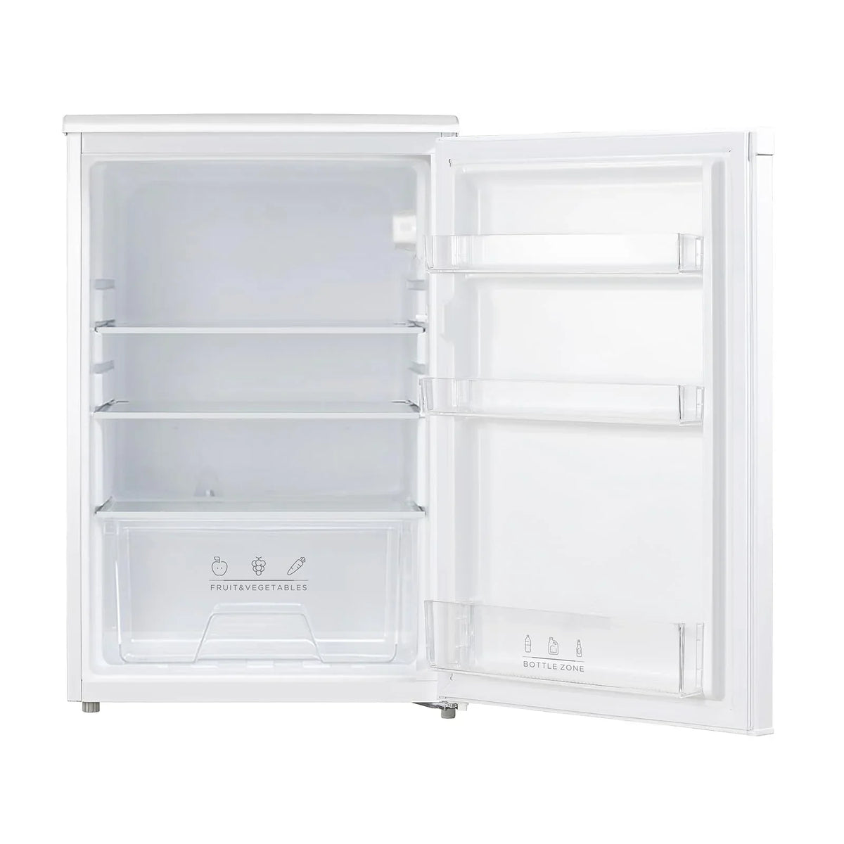 Refrigerador Comfee 131L sin congelador, compresor inverter, 72kWh/año, clase D, 39dB, cajón para frutas/verduras, Al. 84,5 An. 55,3 cm