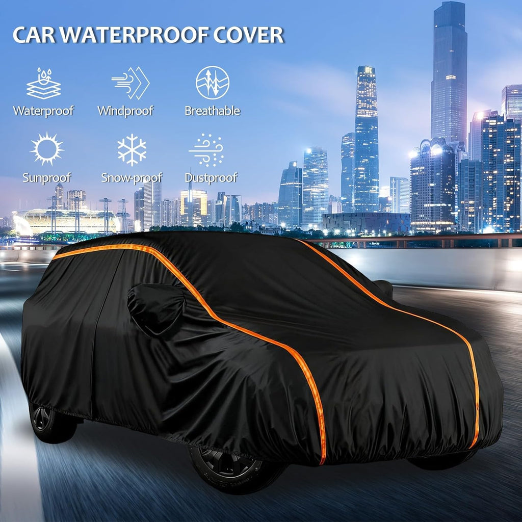 Funda protectora para coche Citroën Jumper II L3H2/L3H3 2024-, cubierta impermeable reforzada, antipolvo, antinieve y anti-UV para furgoneta, con cremallera de puerta lateral