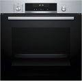 Bosch - Horno multifunción pirolítico, 60 cm de ancho, Serie 6, Home Connect, aire caliente 3D, autolimpieza, mandos ocultables, negro, HBG578ES7
