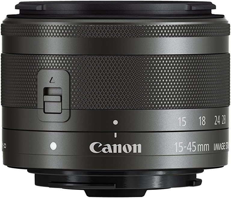 Canon EF-M 15-45 mm f/3.5-6.3 IS STM (certificado reacondicionado), base, negro