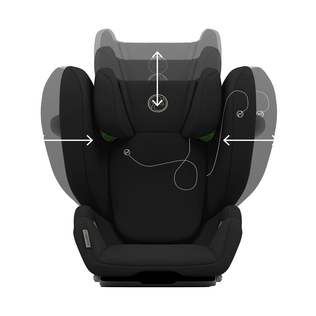 CYBEX Gold Silla de coche infantil Solution G i-Fix, para coches con y sin ISOFIX, desde aprox. 3 hasta 12 años (100 - 150 cm), desde aprox. 15 hasta 50 kg, Lava Grey