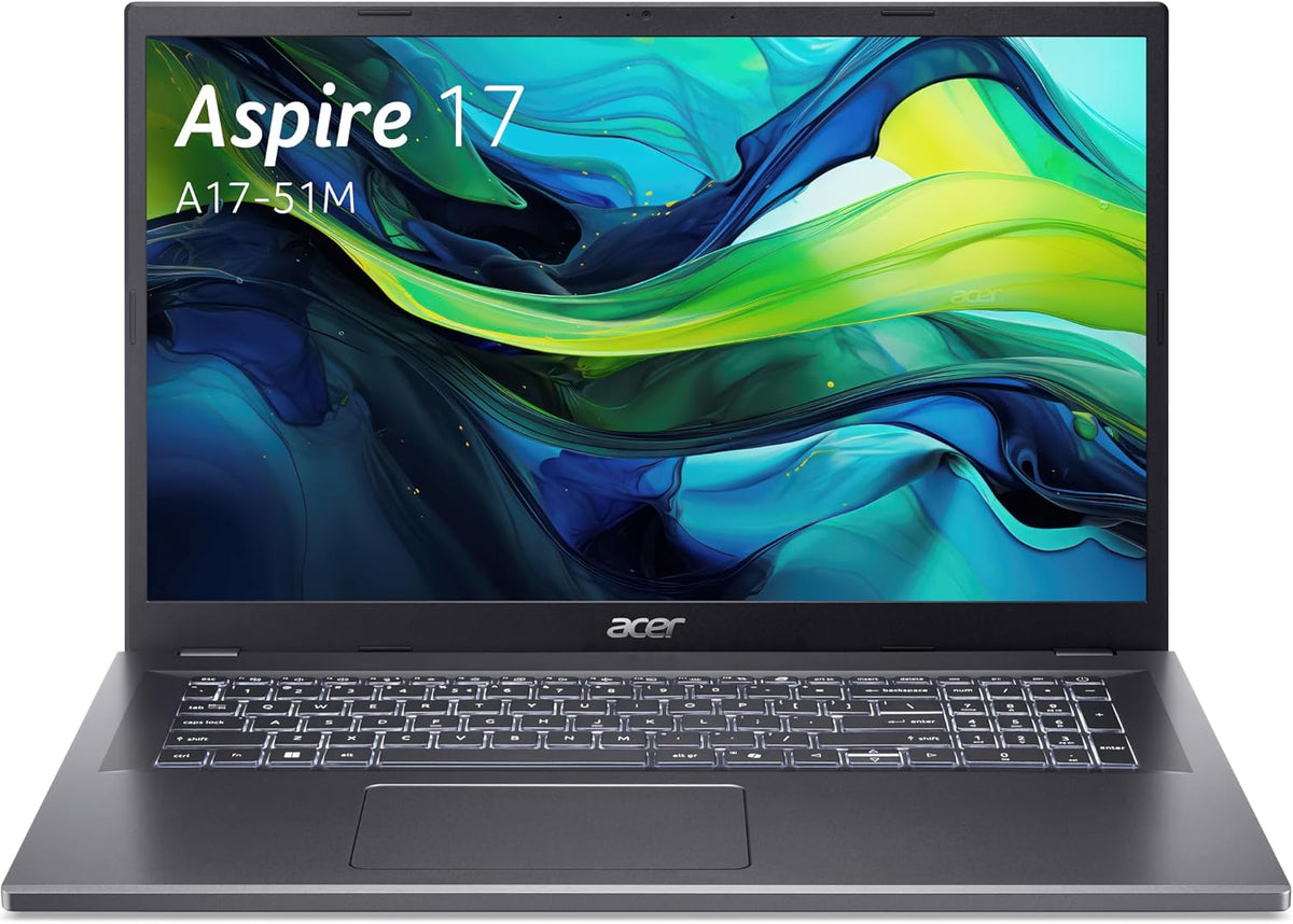 acer Aspire 17 A17-51M-51CV, Portátil 17,3" Full HD IPS 60 Hz (Intel Core i5-1334U, 16 GB RAM, 512 GB SSD, Intel XE Graphics, Windows 11 Home), Gris, Teclado francés AZERTY