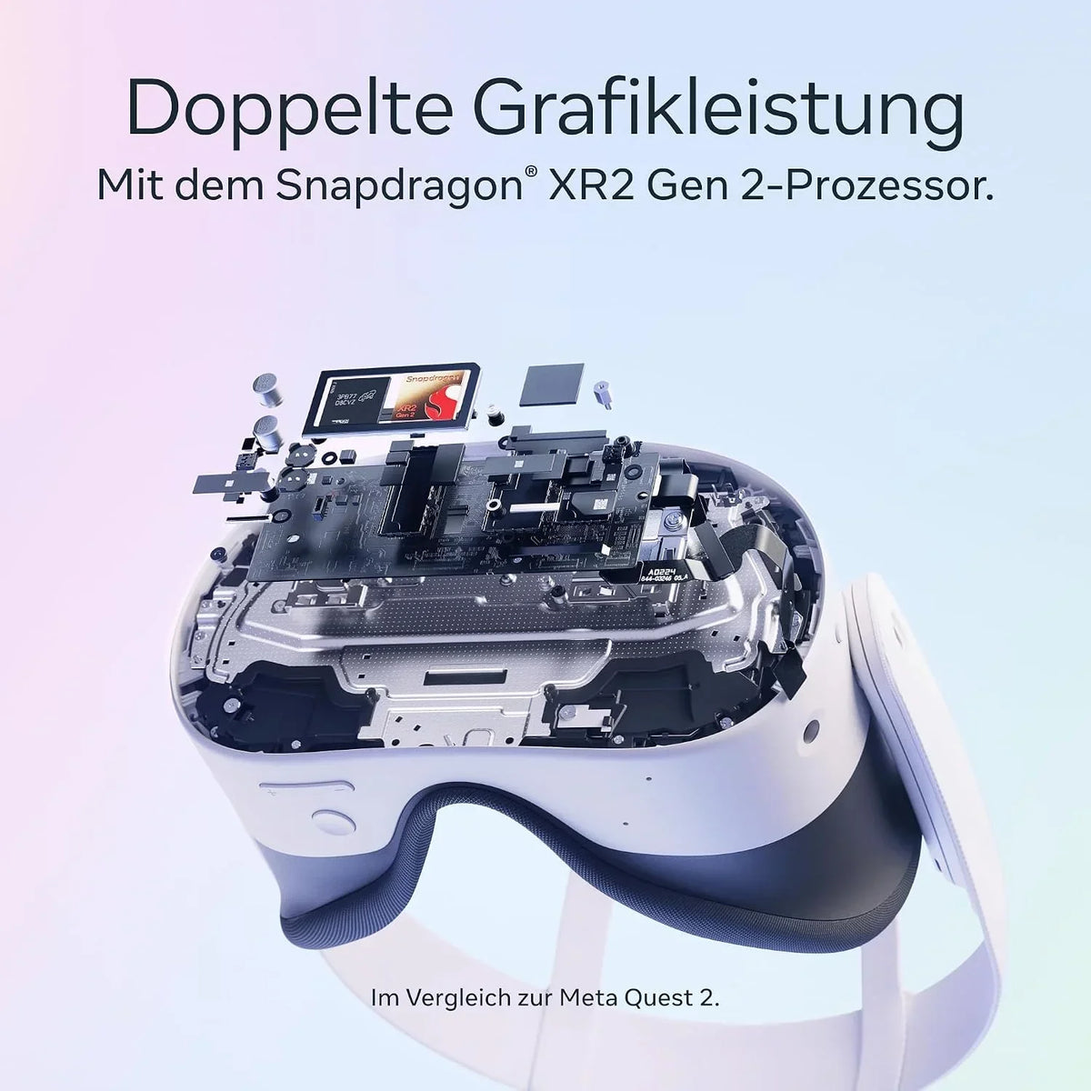 Visor de realidad virtual Quest 3S de 128 GB, casco de realidad mixta inalámbrico, procesador Snapdragon XR2 Gen 2, paquete de Gorilla Tag Monkenaut