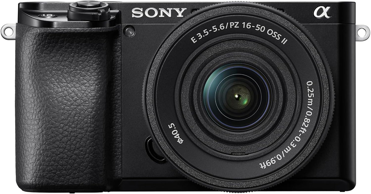Alpha 6100 | Cámara mirrorless APS-C | Kit con objetivos 16-50mm y 55-210mm | Enfoque automático rápido de 0,02s con seguimiento ocular para personas y animales, grabación de vídeo 4K y pantalla inclinable