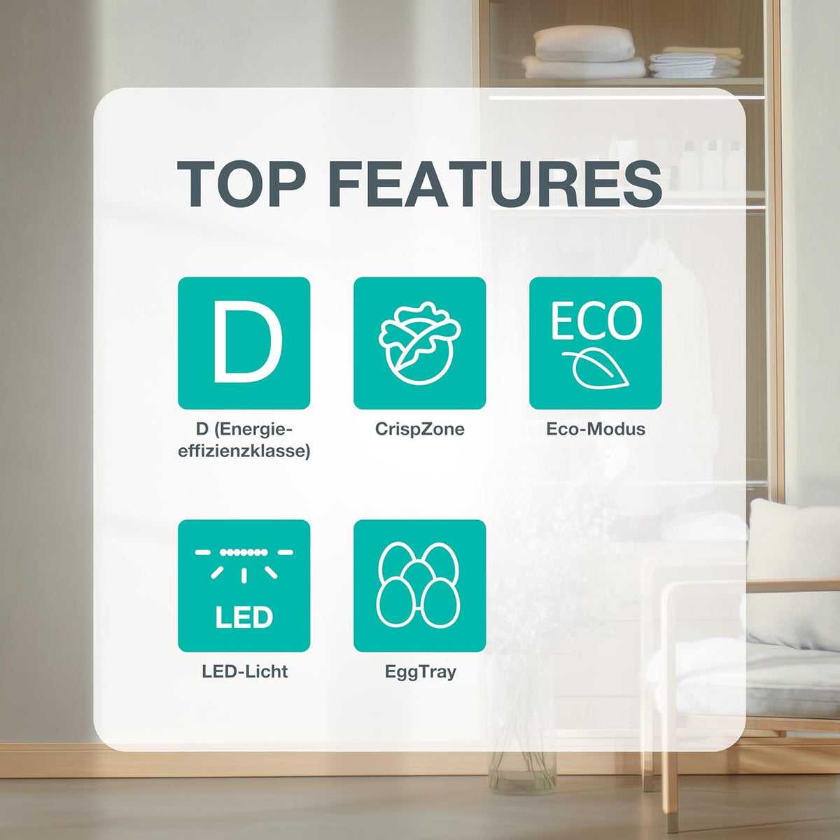 Gorenje R49DPW Frigorífico de mesa/Independiente/Clase energética D / 39 dB / 133 litros/Cajón para verduras/Iluminación LED/Puerta reversible/AlxAnxPr 84,5 x 56 x 57,9 cm/Blanco