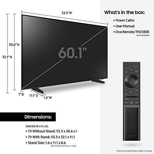 SAMSUNG Smart TV QLED Serie Q60A de 32 pulgadas - 4K UHD Dual LED Quantum HDR con Alexa integrada (QN32Q60AAFXZA, modelo 2021)
