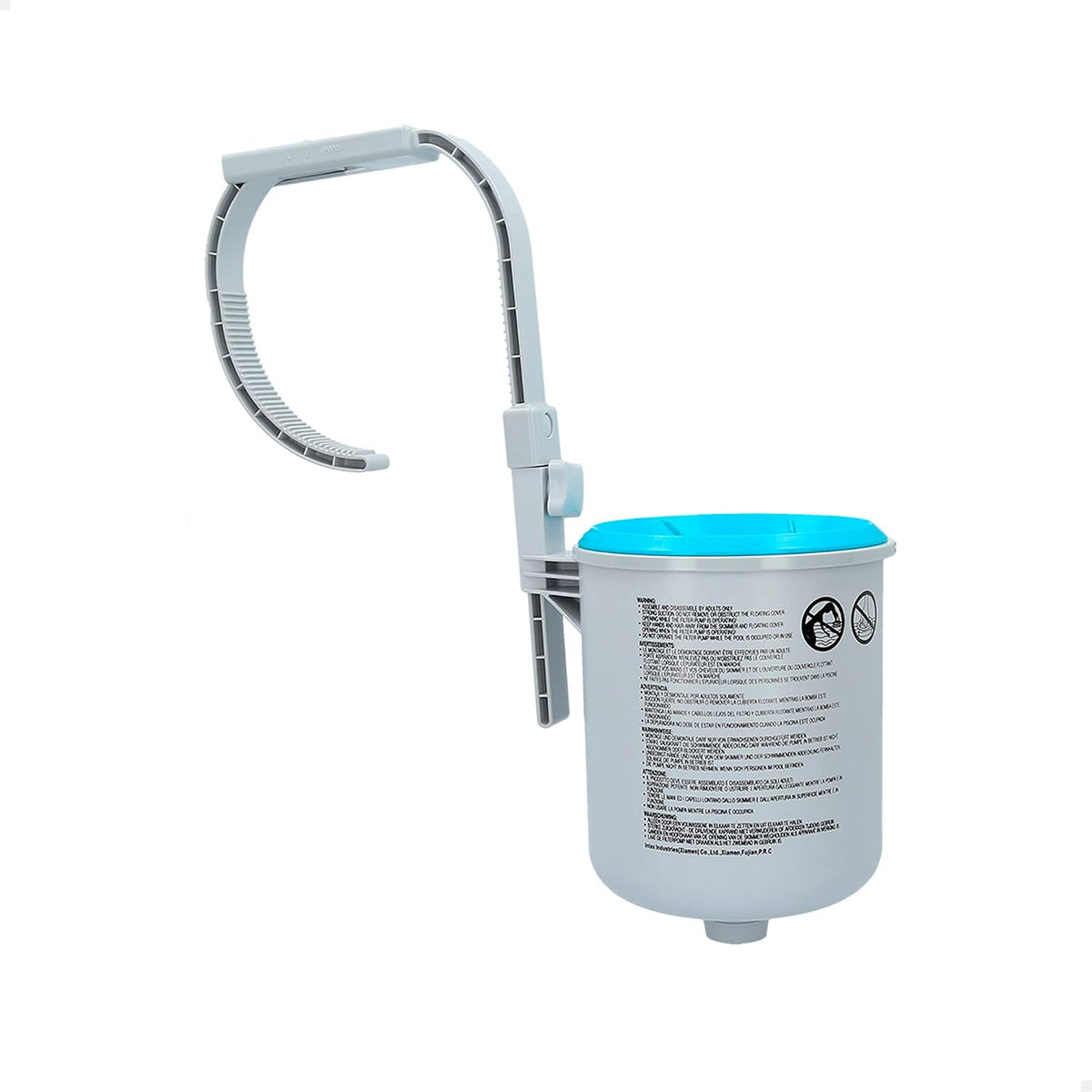Depuradora de arena Intex Krystal Clear 3.500 l/h, Skimmer Deluxe, filtro 3.028 l/h para Easy Set-Metal Frame, 49x43x34 cm, color blanco