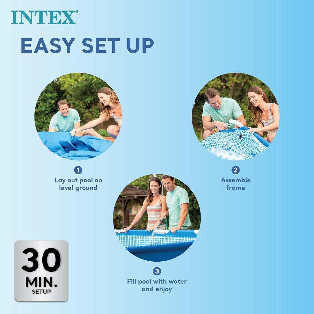 Piscina Intex Metal Frame Junior rectangular tubular (l) 2,60 x (an) 1,60 x (al) 0,65m