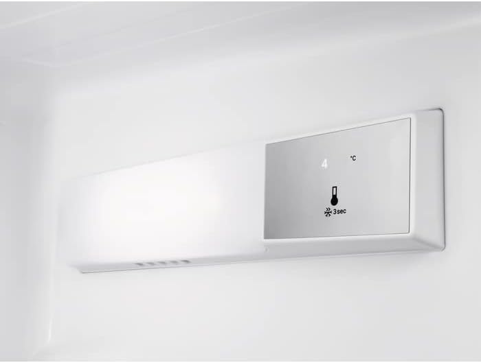 AEG RDB424E1AW Frigorífico de dos puertas de libre instalación/Serie 5000 con ColdSense/1434 mm/Congelador superior/206 L/LowFrost – menos formación de escarcha/Color: Blanco/E