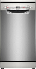 Lavavajillas inteligente Bosch Serie 2 SPV2IKX10E, totalmente integrable, 45 cm de ancho, cesta para cubiertos, secado extra con solo pulsar un botón, InfoLight punto de luz rojo en el suelo, protección AquaStop contra daños por agua, blanco