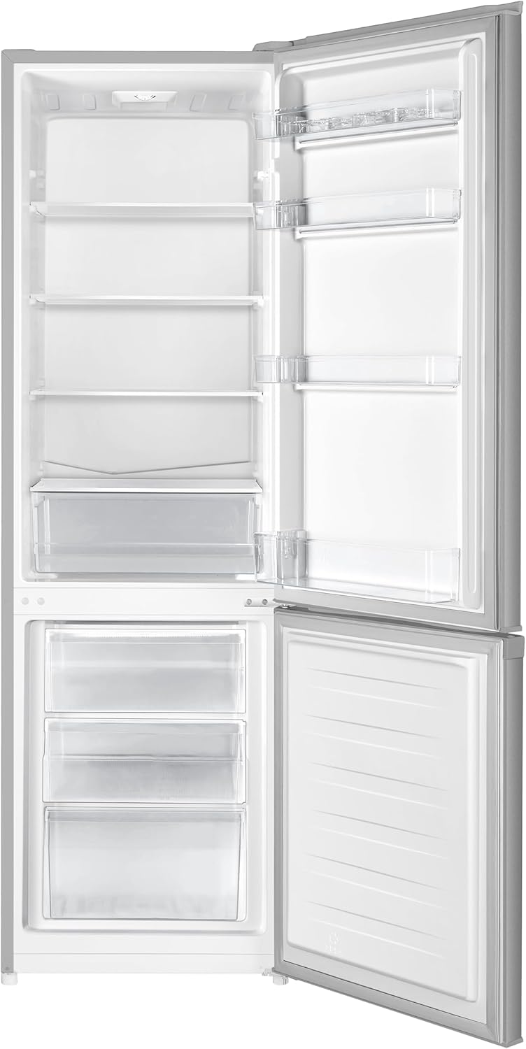 Gorenje RK 4182 PS4 Frigorífico combi / Altura 180 cm / Refrigeración 198 L / Congelación 66 L / Cajón para verduras / 39 dB / Iluminación LED / Al x An x Pr: 180 x 55 x 55,7 cm / Gris