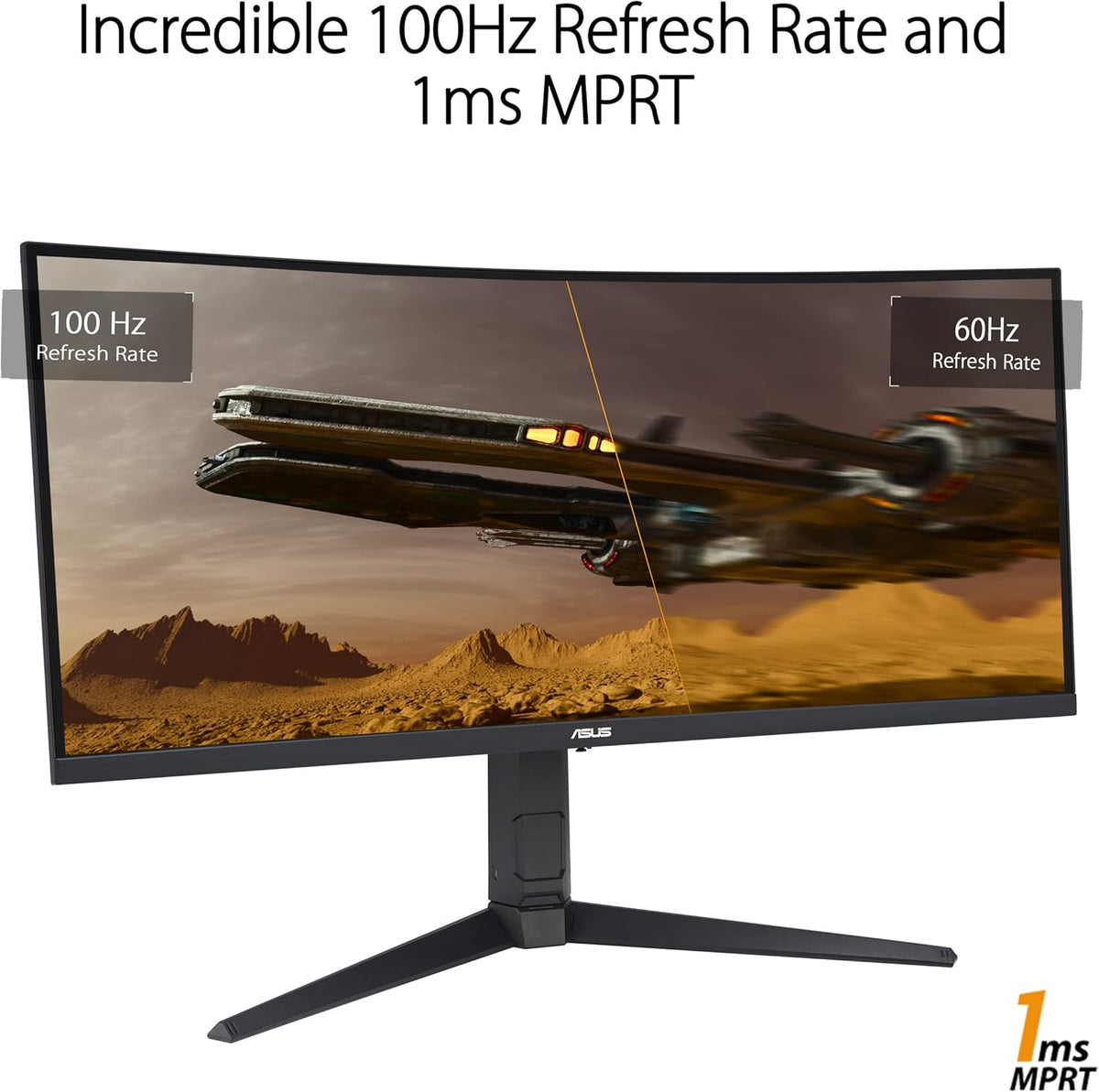 ASUS TUF Gaming VG34VQEL1A – Monitor gaming curvo de 34" UWQHD - 3440 x 1440 - 100Hz, 1ms - Freesync - 125% sRGB - HDR