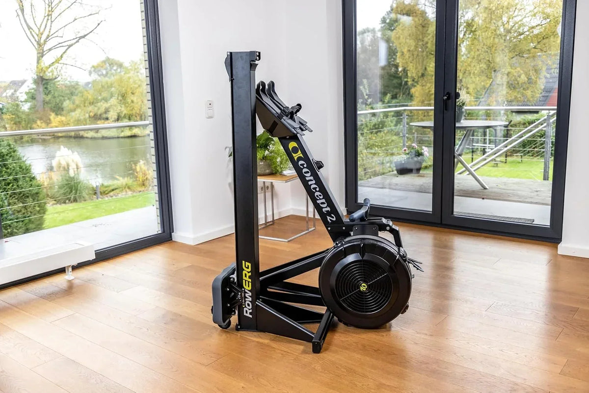 Máquina de remo RowErg Modelo D con resistencia por aire, monitor PM5, patas estándar, equipo de entrenamiento de cuerpo completo, hasta 227 kg